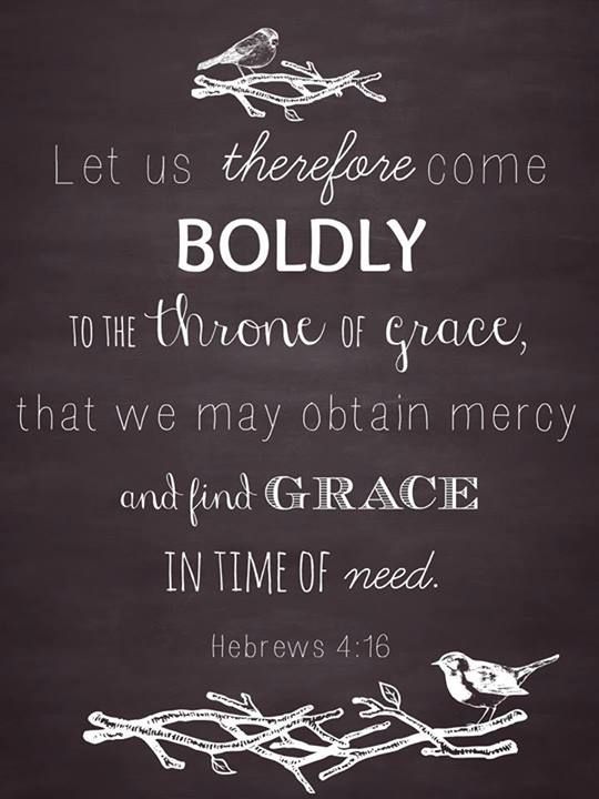 Reflections on boldness, mercy & grace: themes from Hebrews 4