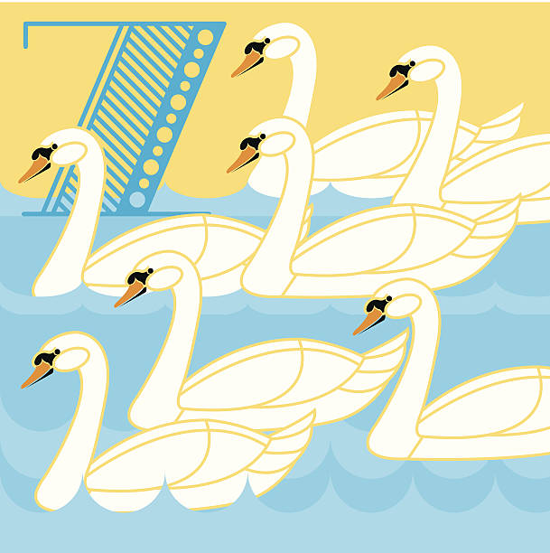 Day 7 of 12 Days of Christmas: Seven swans a-swimming