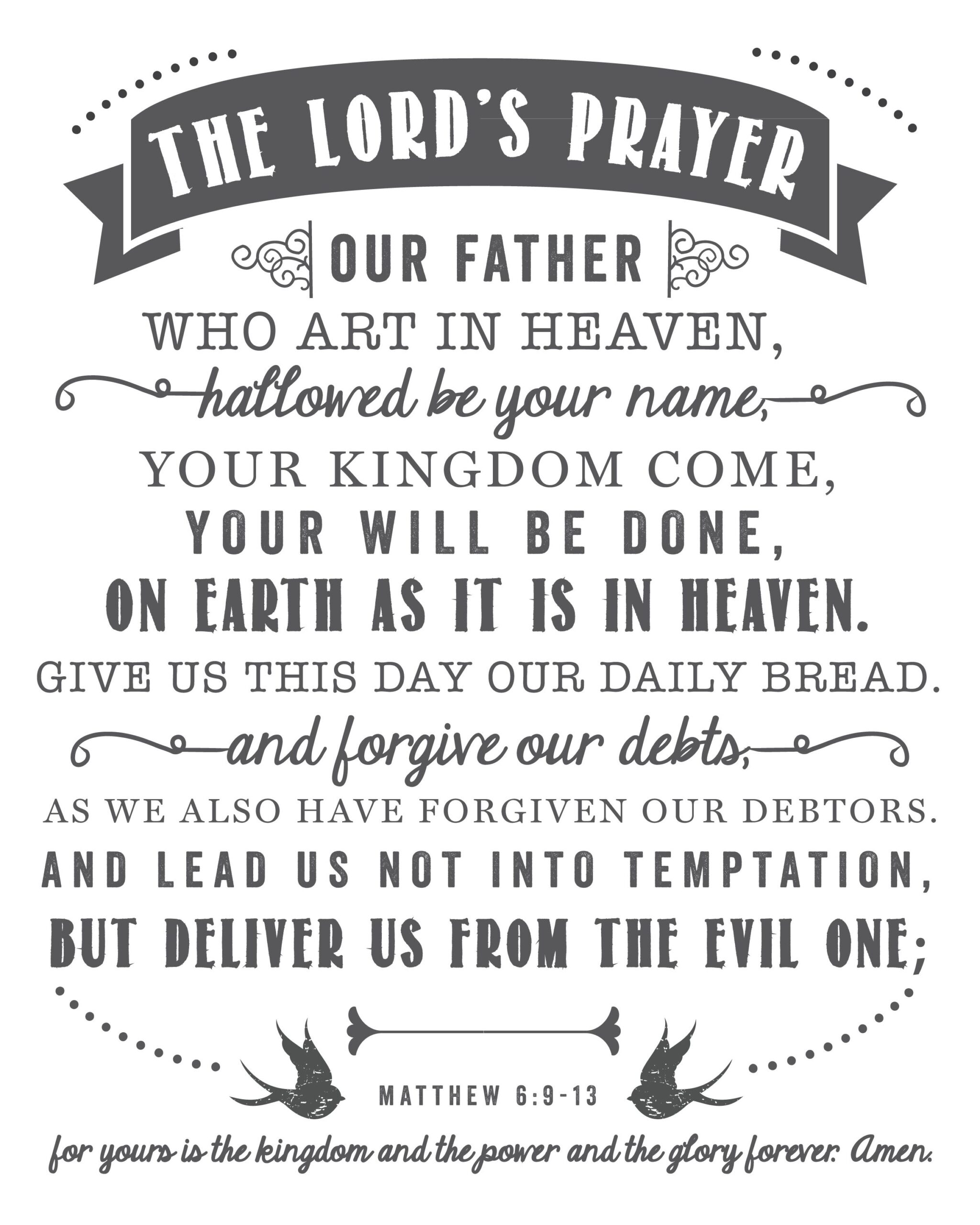 Meditations on the Lord’s Prayer