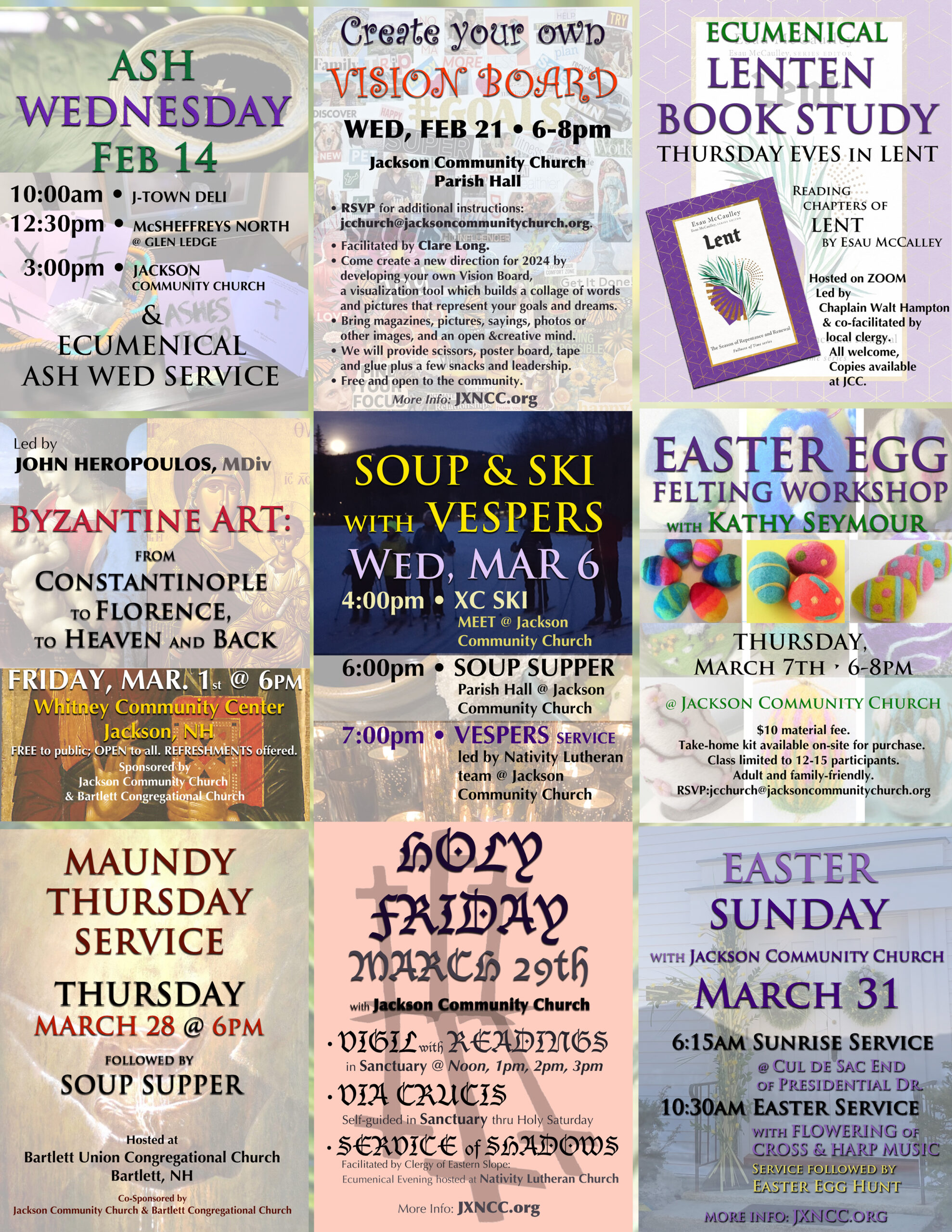 SAVE these DATES in February & March (including Lent)