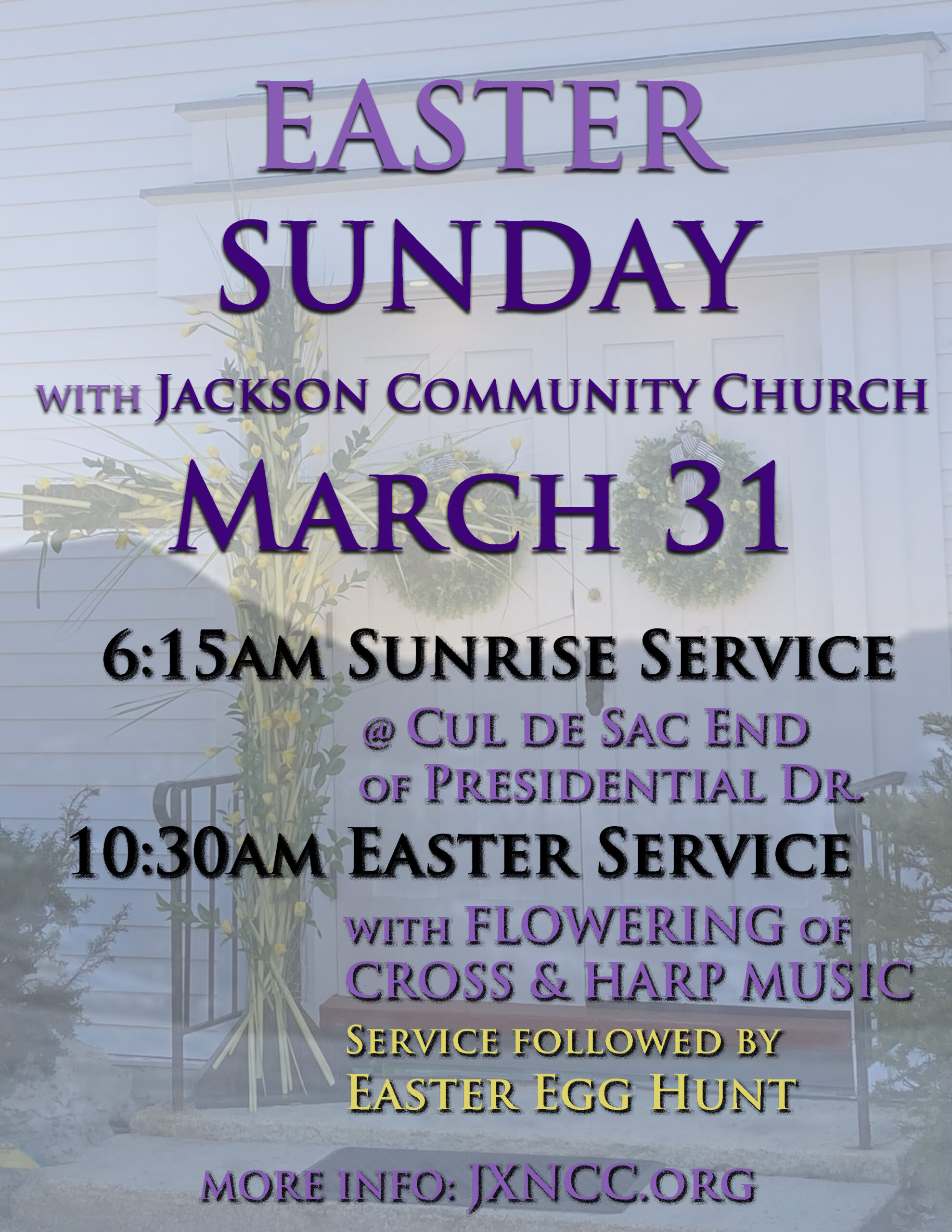 Easter Sunday at JCC (plus neighboring Bartlett options)