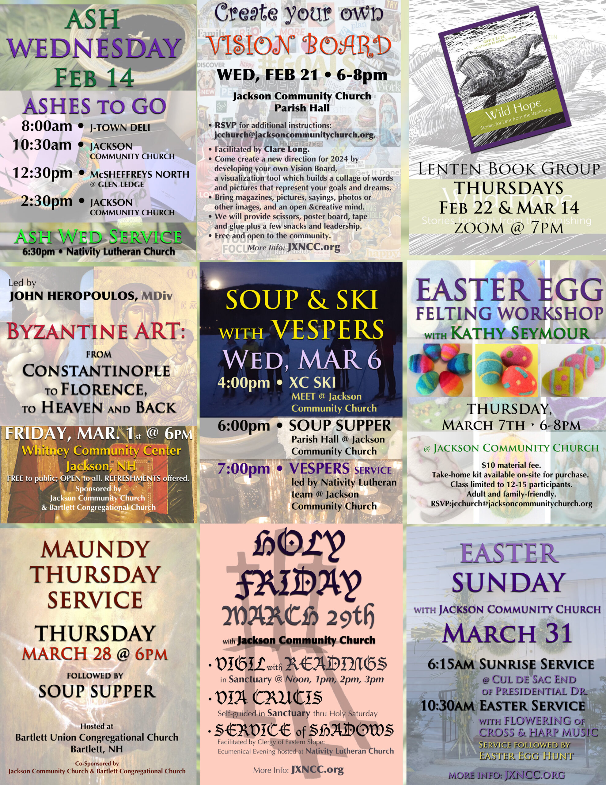 LENT & EASTER: Save these Dates