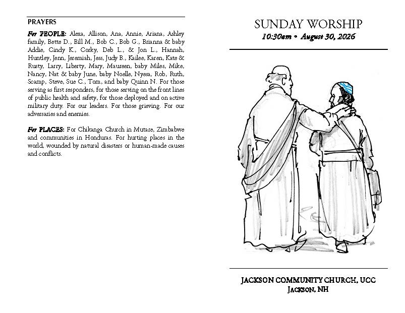 Sun, Aug 30 Worship @ 10:30am
