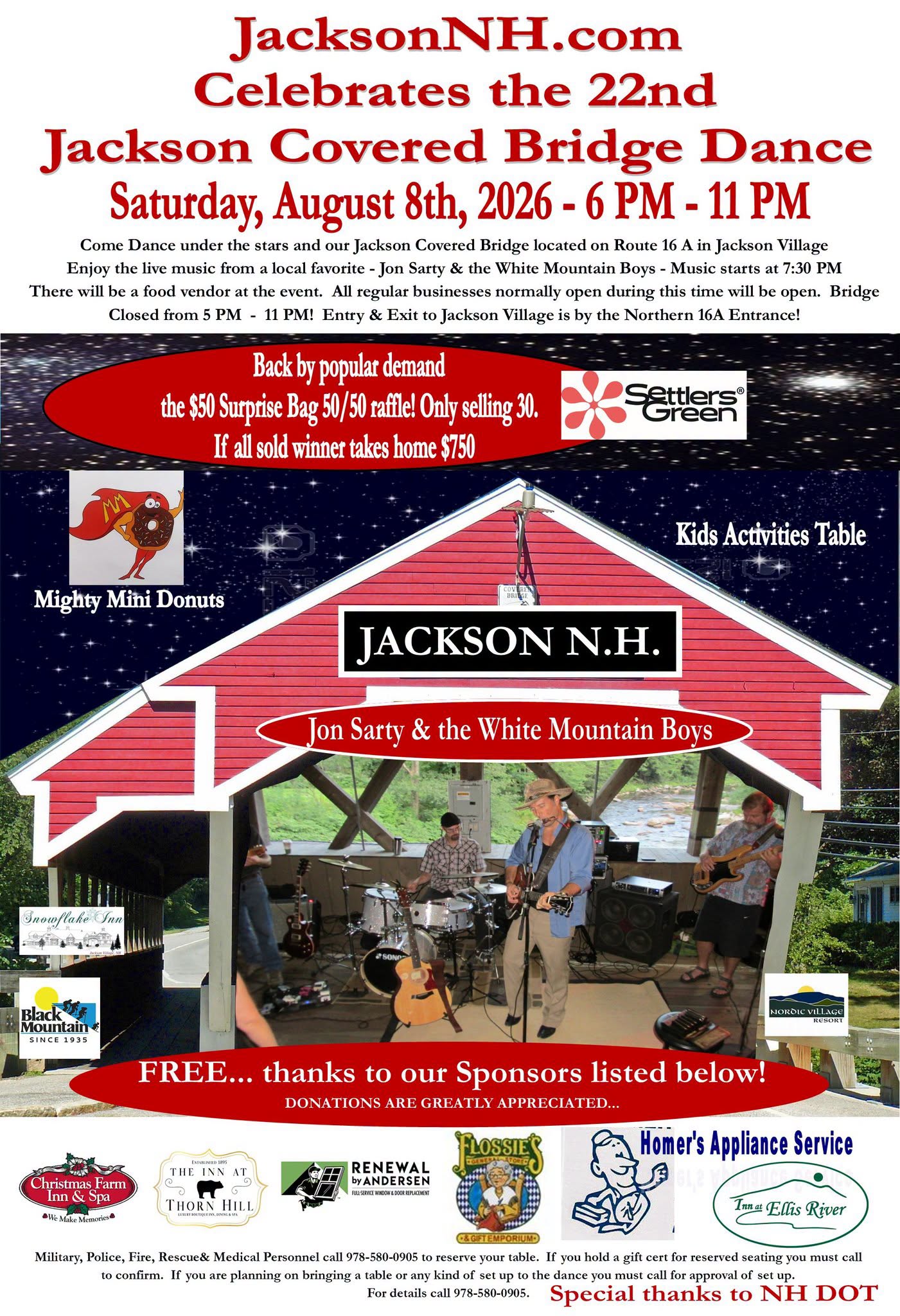 BRIDGE DANCE TONIGHT (weather dependent). Dining, Dancing & Doing Some Good with JCC: Events To Put on Calendar